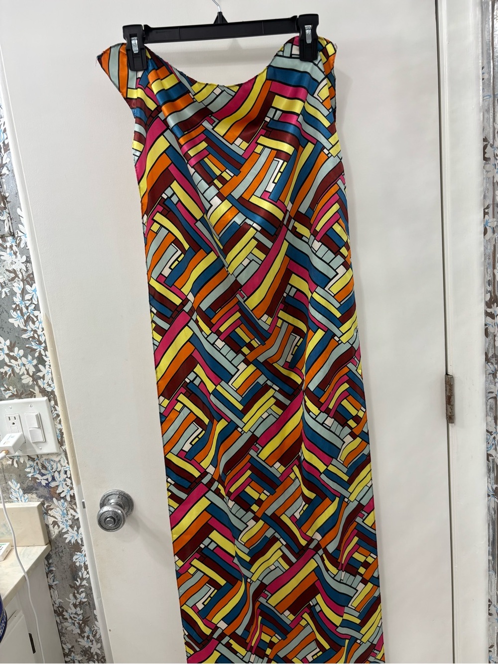 Colorblock Geometric Scarf - Multicolor - Picture 2 of 2